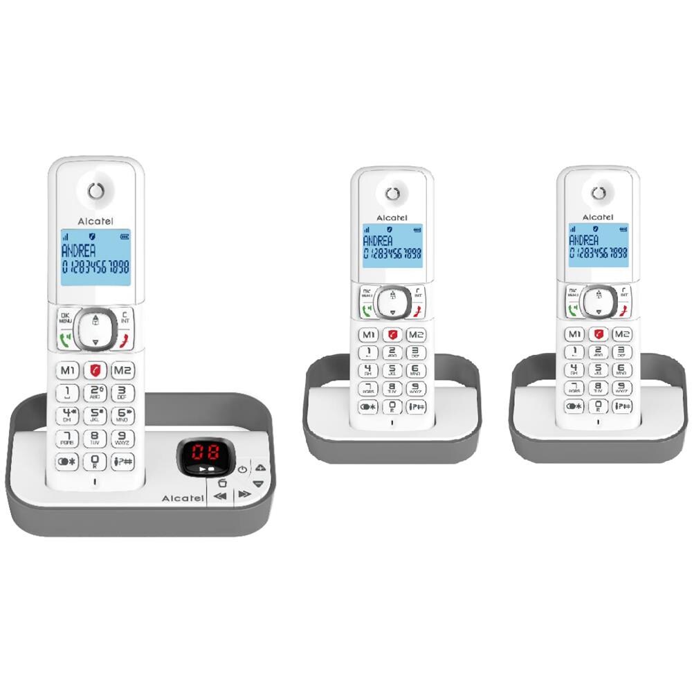 F860 Telefono DECT Identificatore di chiamata Grigio - Foto 1