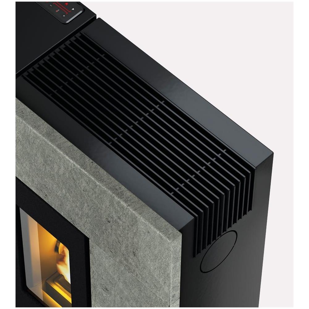 Grace 7 stufa Libera installazione Pellet Nero, Bronzo - Foto 4