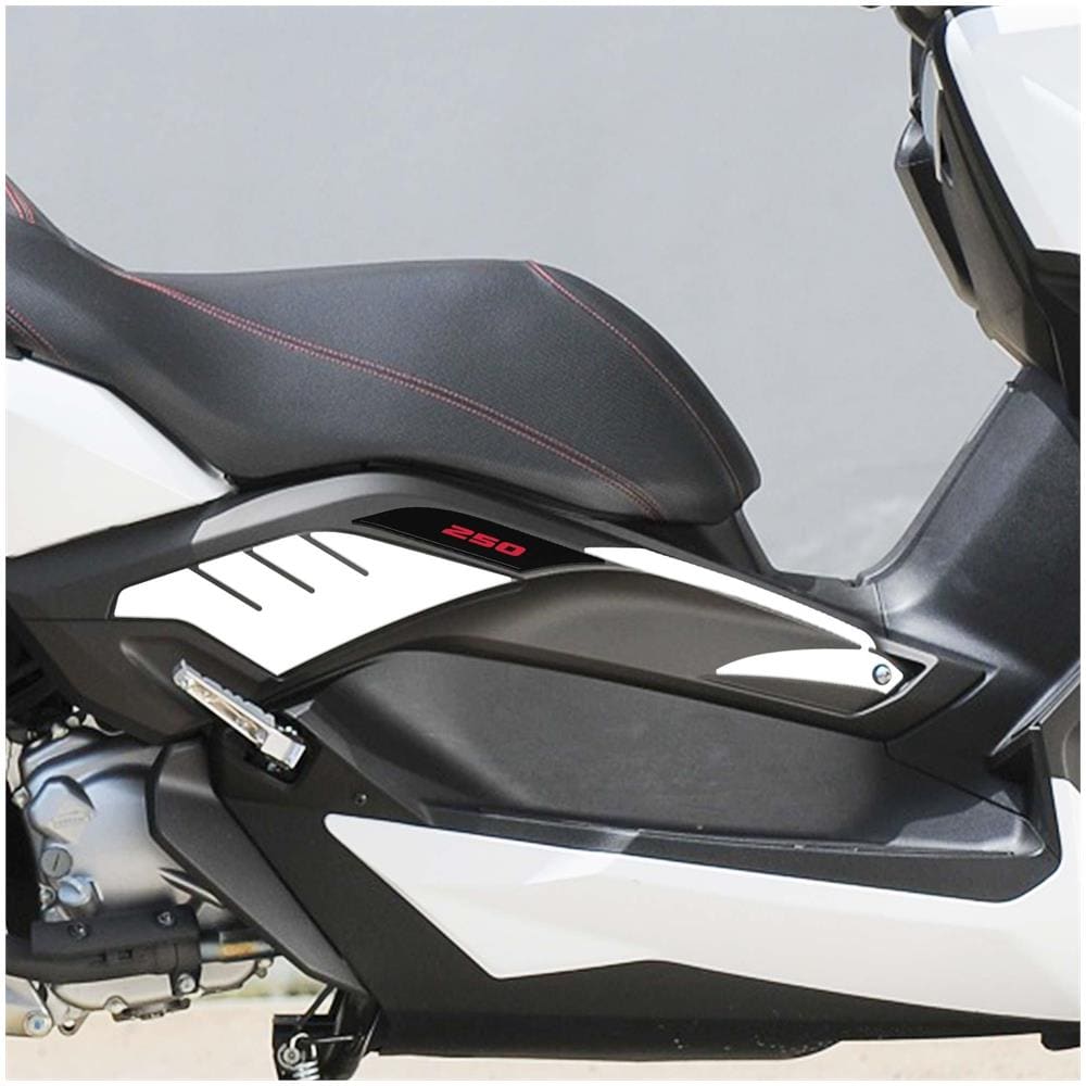 Adesivi Gel 3D Protezioni Boomerang Compatibili Con Yamaha Xmax 250 2014-2016 Nero-Rosso - Foto 2