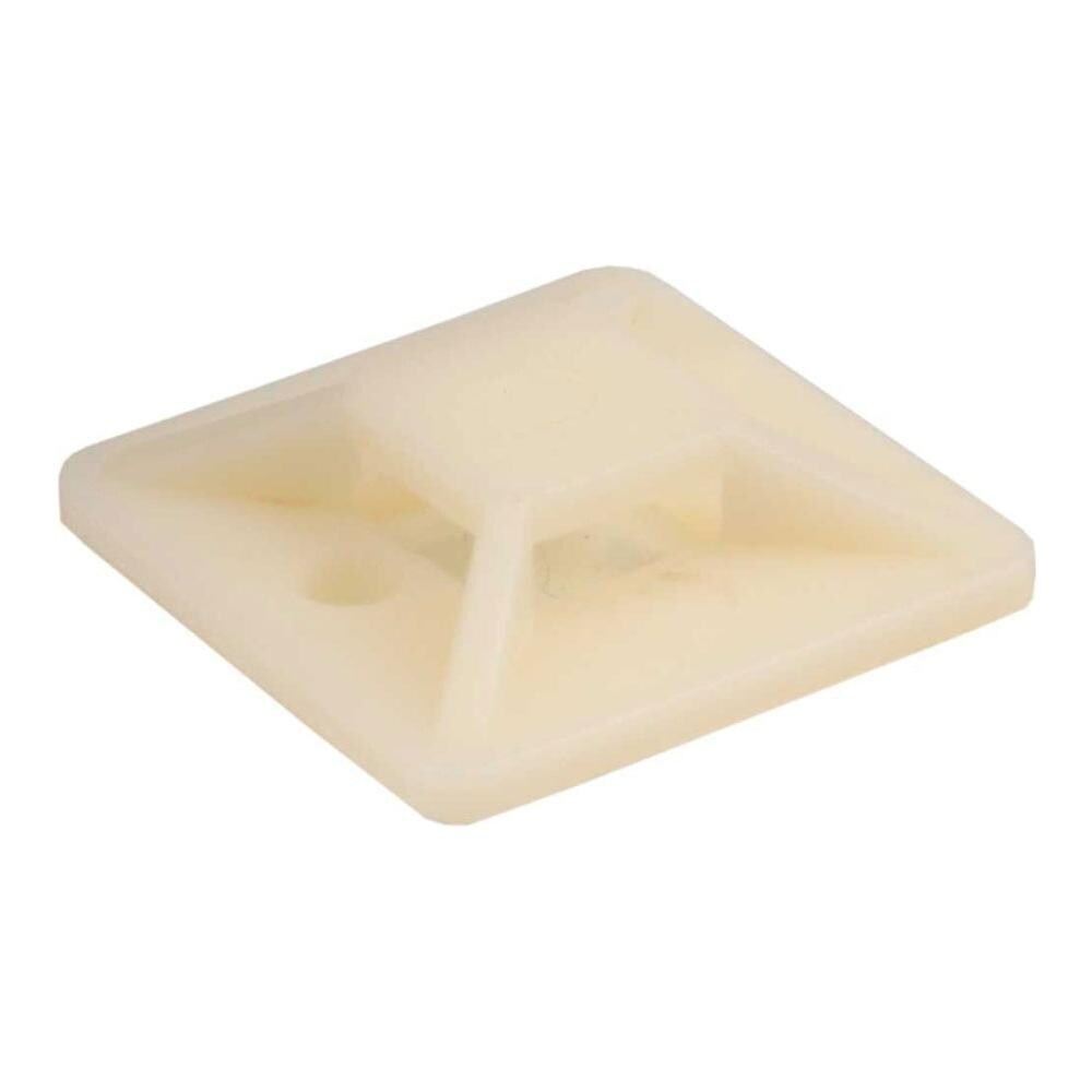 basette adesive 20x20mm per fascette da 4,8mm, colore neutro, 10pz - Foto 3