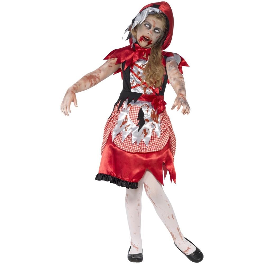 Costume Bambina Cappuccetto Rosso Zombie 7 A 9 Anni - Foto 1