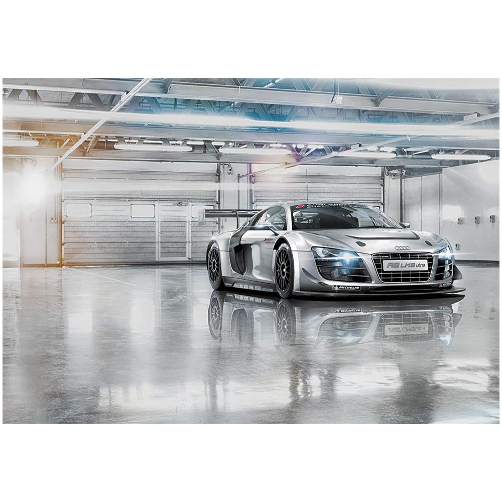 8-957 368 X 254 Cm, le Mans Audi R8 Auto Sportive, Carta Da Parati, Colore: Grigio (confezione Da 8)  - Foto 2