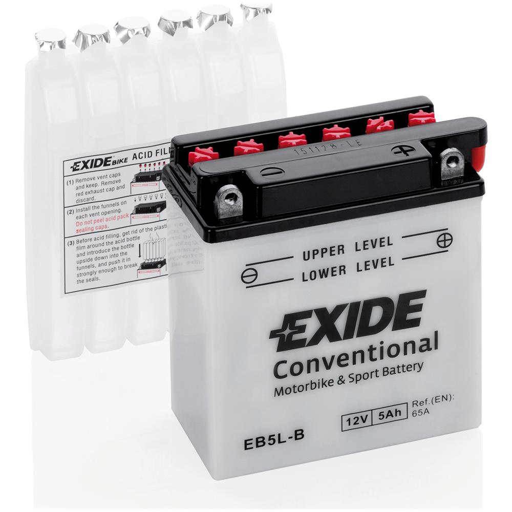 Exeb5lb Batteria 12v Bike Conventional 5 Ah 65 A - Foto 1