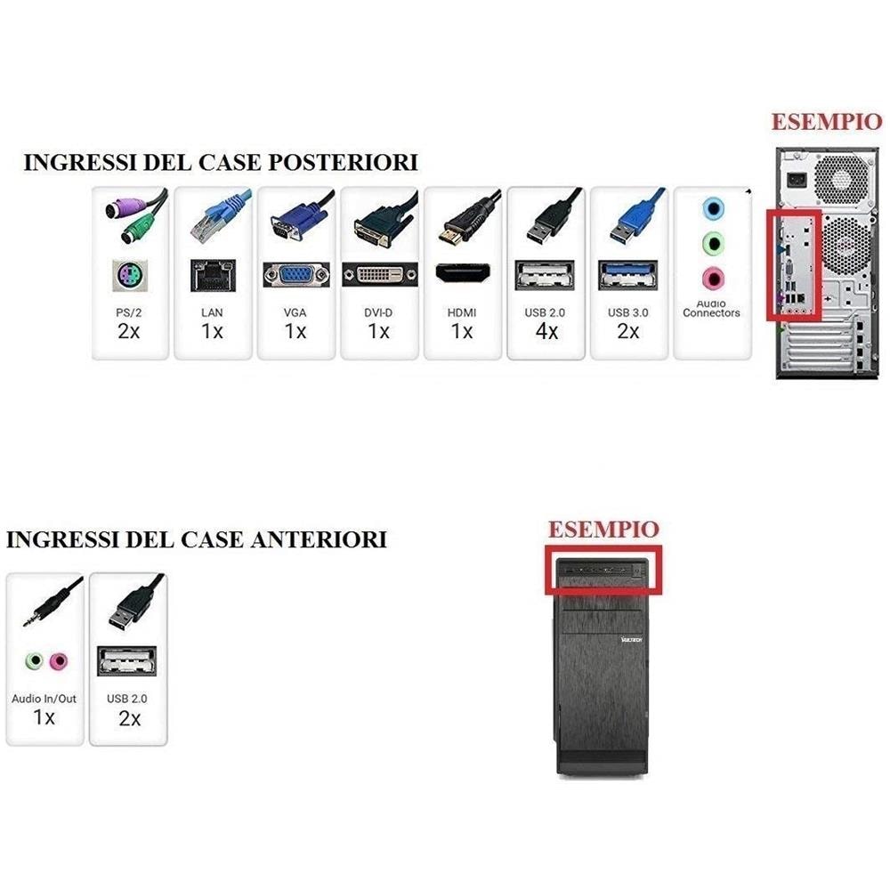 Pc Desktop Completo Intel I5-7400 3,5ghz 7° Gen / windows 10 Pro 64 Bit / grafica Intel 1gb 1080p 4k / wifi 150mbps / hd 1tb Sata Iii / ram 16gb Ddr4 2400 Mhz / 3.0 Hdmi Vga Dvi Gaming R3.0 Grafica, editing, 4k - Foto 2