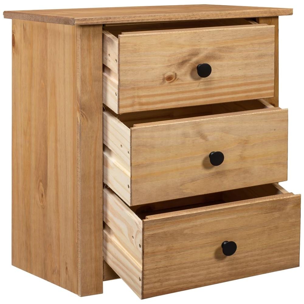 Comodino 46x40x57 cm in Legno di Pino Panama Range - Foto 2