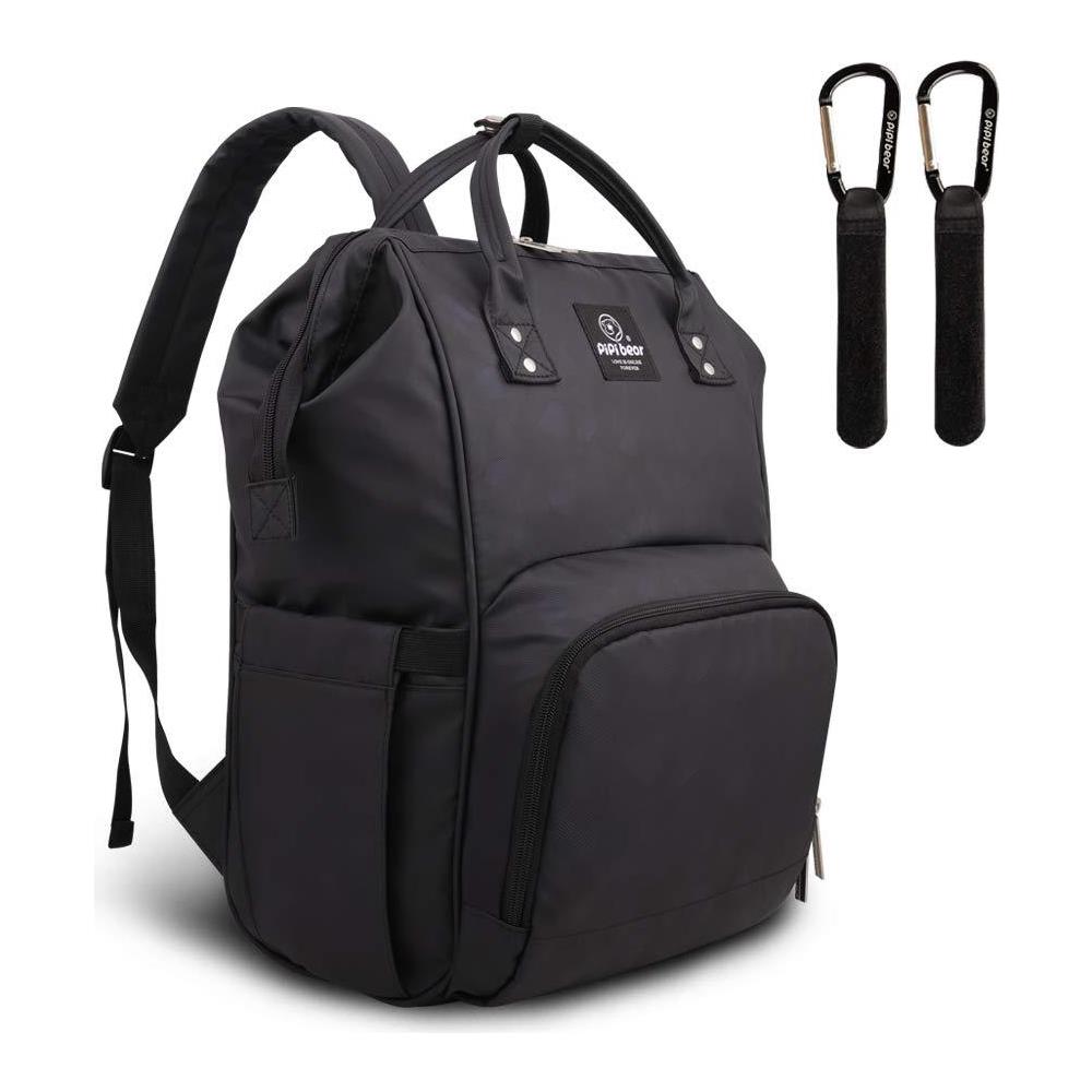 Pipi Orso Modifica Zaino Impermeabile Del Bambino Borsa Fasciatoio Sacchetto Freddo Pannolino Zaino Organizer Grande Capacit Diaper Tote Bag (nero) - Foto 1