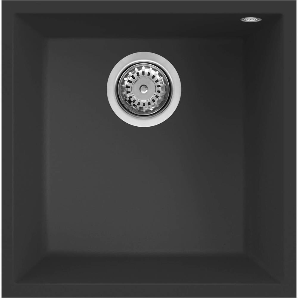 Lavello Quadra102 Sottotop 45.6x45.6 Colore Nero - Foto 1