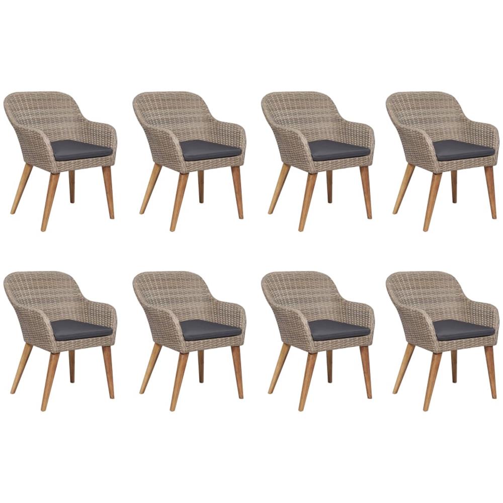 Set da Pranzo da Giardino 9 pz Marrone - Foto 2