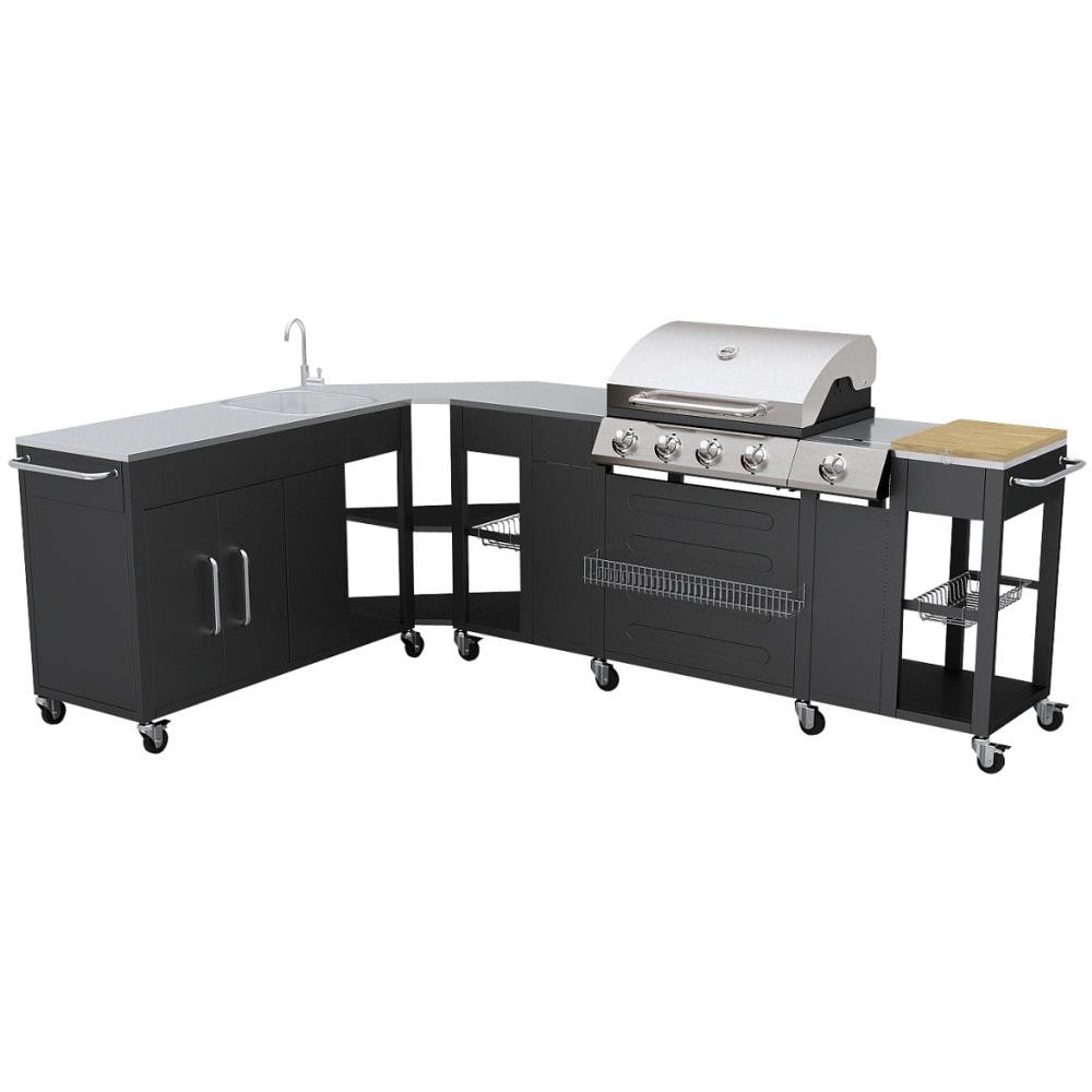 40428 barbecue per l'aperto e bistecchiera Zona cottura Gas Nero, Acciaio inox - Foto 2