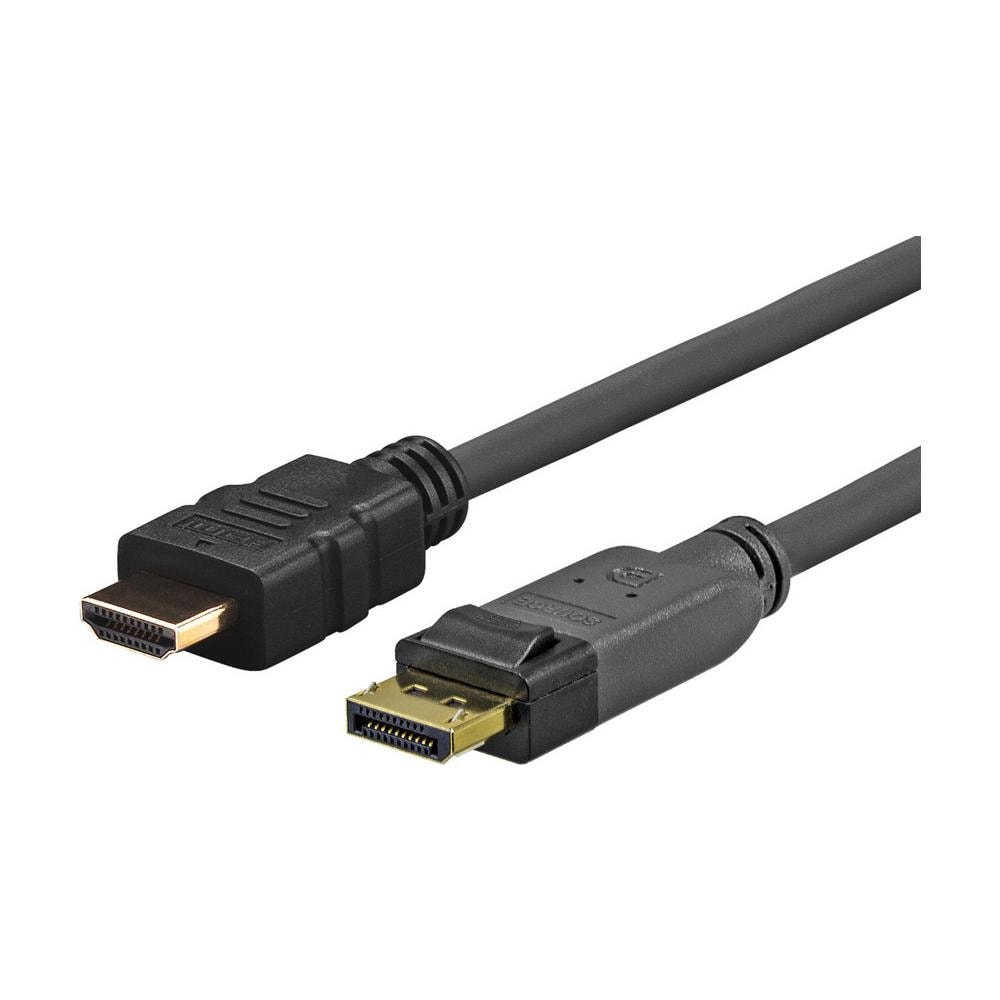 5.0m Displayport - HDMI, DisplayPort, HDMI, Maschio, Maschio, Oro, Nero - Foto 1