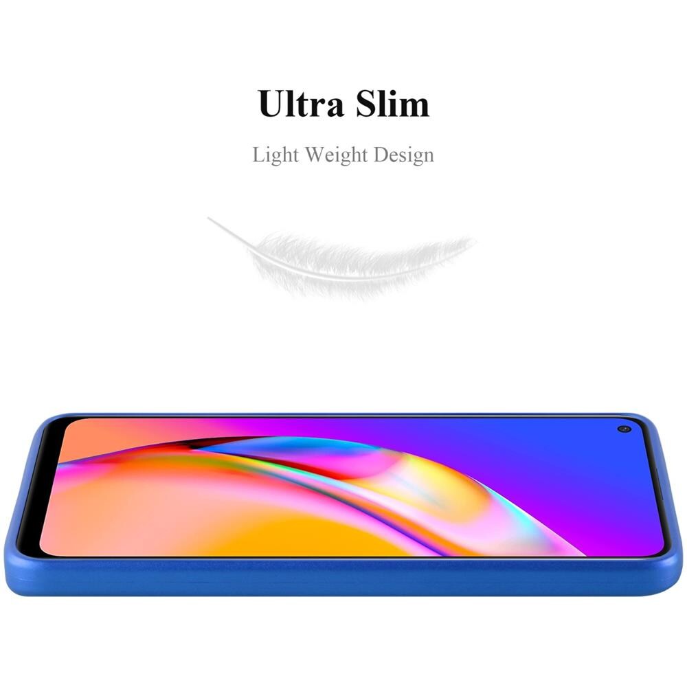 Custodia Compatibile Con Oppo A94 5g In Blu Metallico - Coperchio Protettivo In Silicone Tpu Flessibile - Foto 2