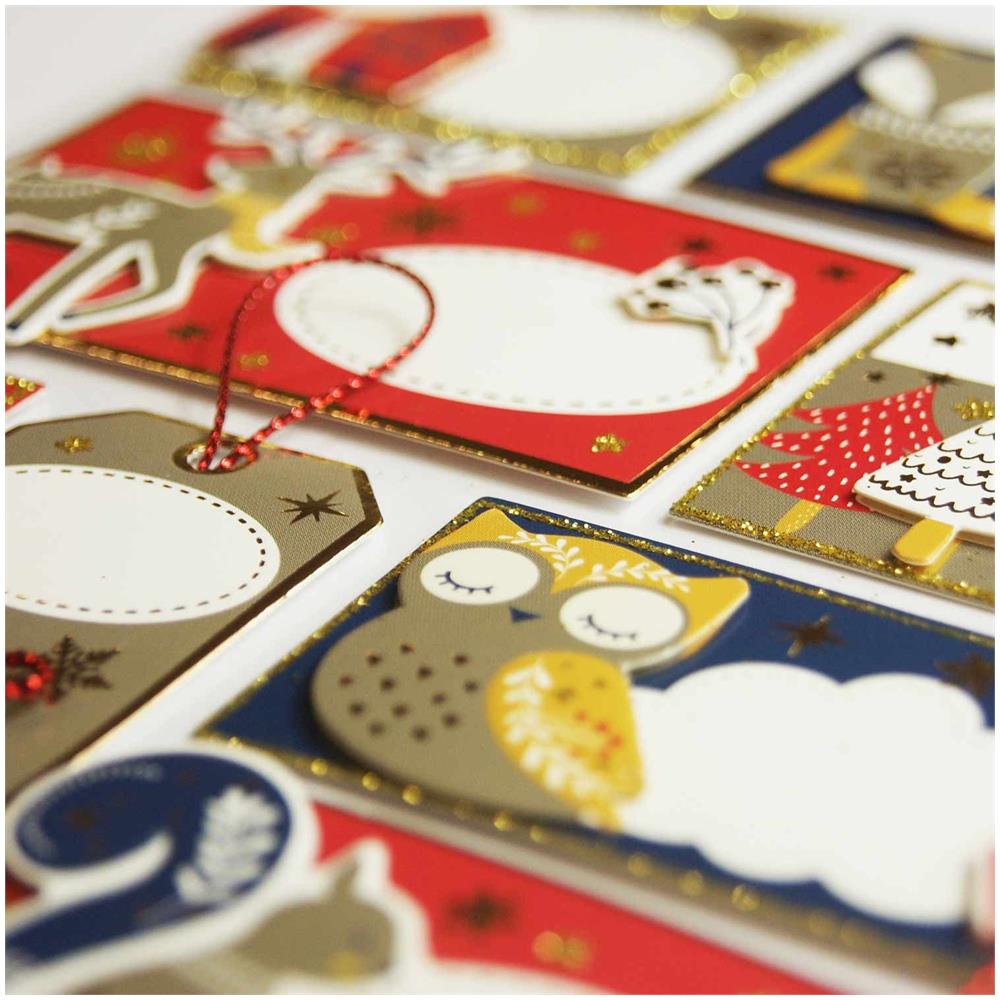 8 Etichette Regalo Autoadesive - Foresta Di Natale - Foto 1