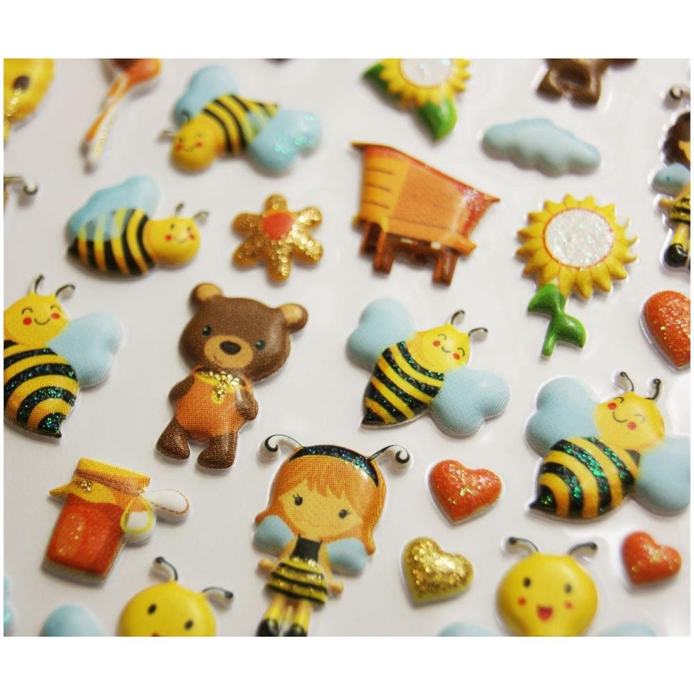 Adesivi - Schiuma - Api - Brillantini - Foto 1