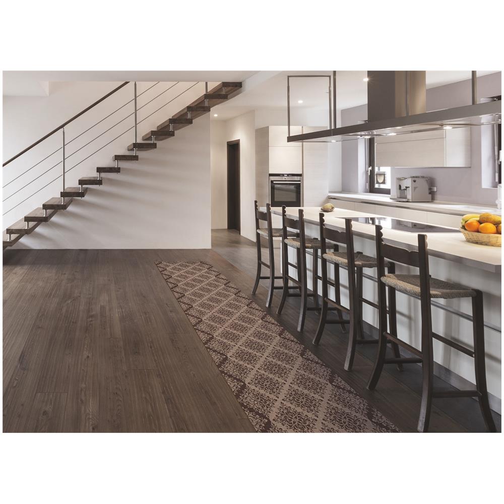 Tappeto Passatoia Tessuto Jacquard Linea Emozioni Disegno Damasque Marrone 57x280 Marrone - Foto 5