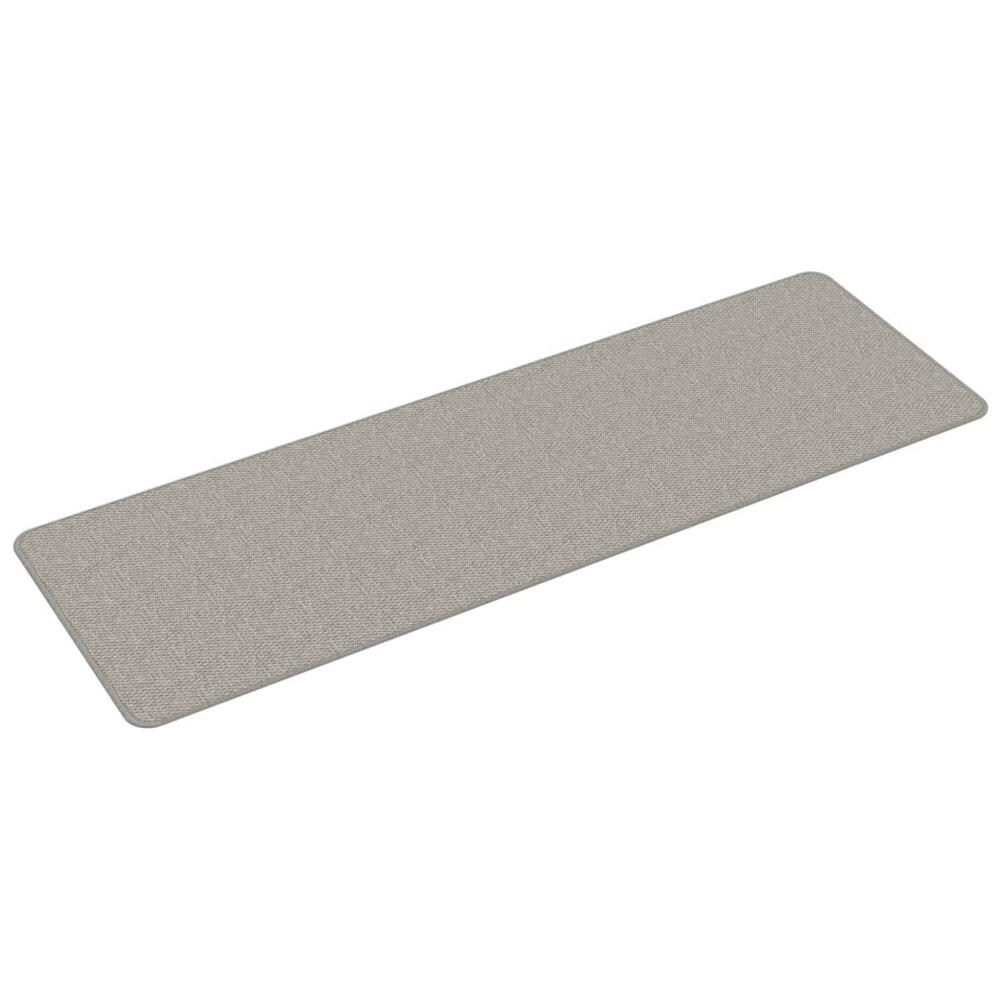 Tappeto Corsia Aspetto Sisal Tortora 50x150 Cm - Foto 2