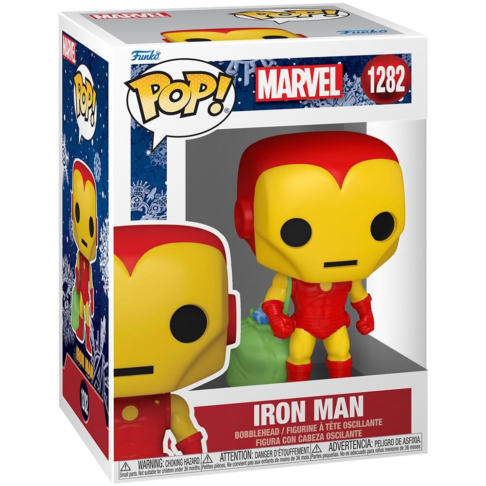 Pop! Marvel: Holiday - Iron Man (with Bag) - Foto 3