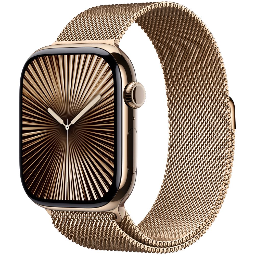 Watch Series 10 OLED 46 mm Digitale 416 x 496 Pixel Touch screen 4G Oro Wi-Fi GPS (satellitare) - Foto 1