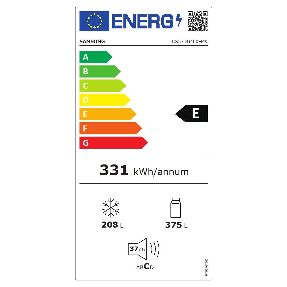 Frigorifero Americano Side By Side RS57DG400EM9EF Classe E Capacità 538 Litri Colore Acciaio inox - Foto 2