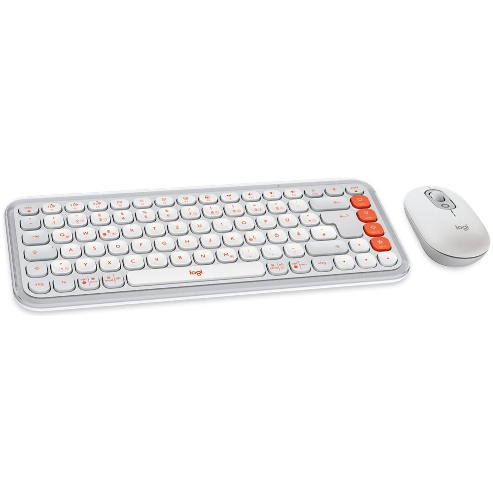 Tastiera Wireless 920-013107  Colore Arancione, Bianco - Foto 2