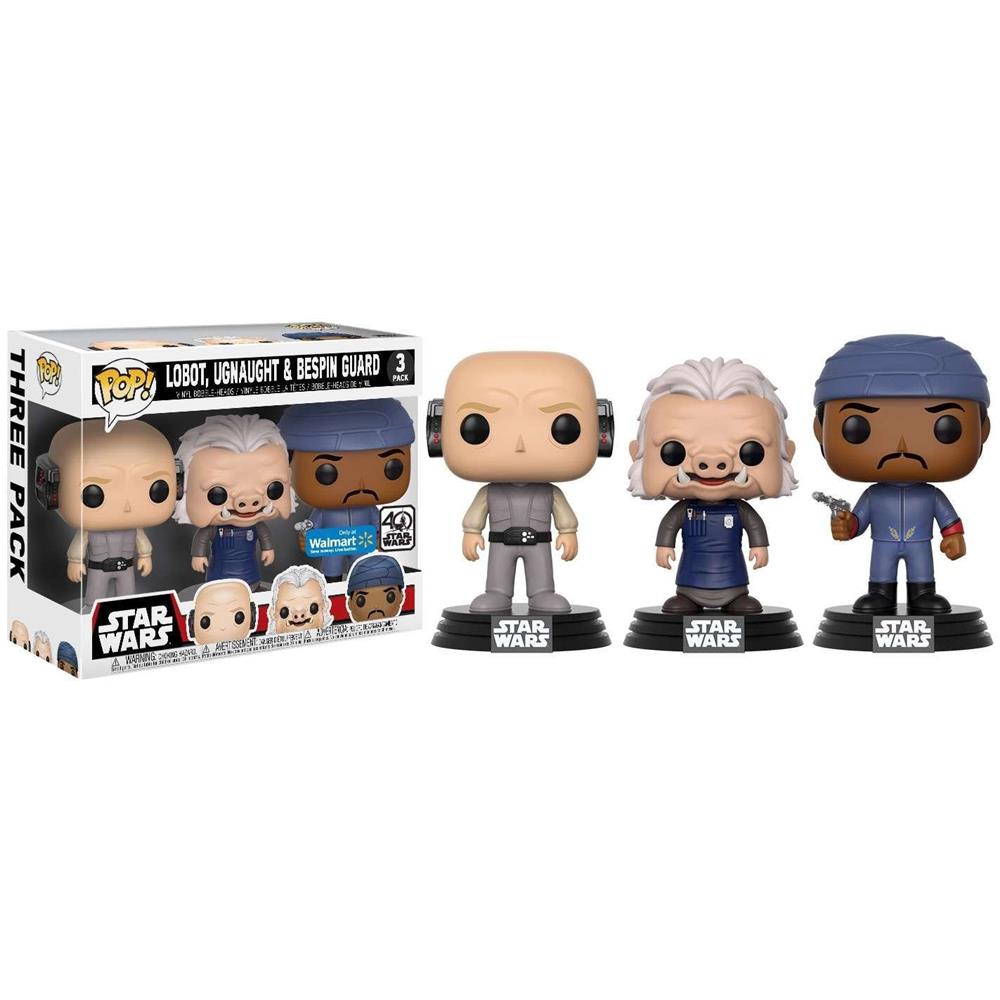 Pop 3pack - Lobot, Ugnaught & Bespin Guard Exclu - Star Wars - Foto 1