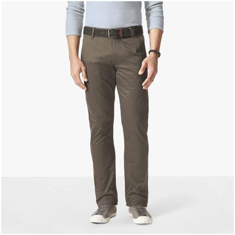 Pantaloni Alpha Khaki Slim Tapered L32 Abbigliamento Uomo W34-l32 - Foto 1