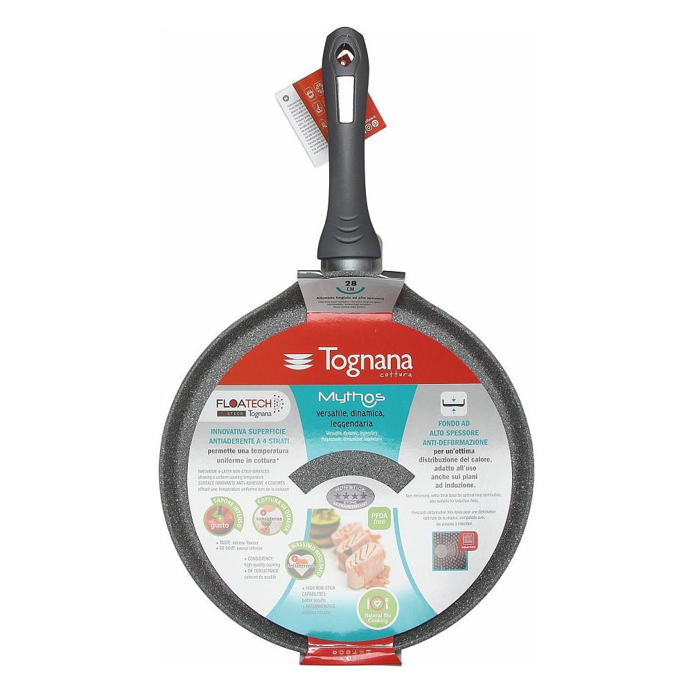 Tognana Tegame Crepiera Mythos 28 Cm, Alluminio, Grigio Marble - Foto 1