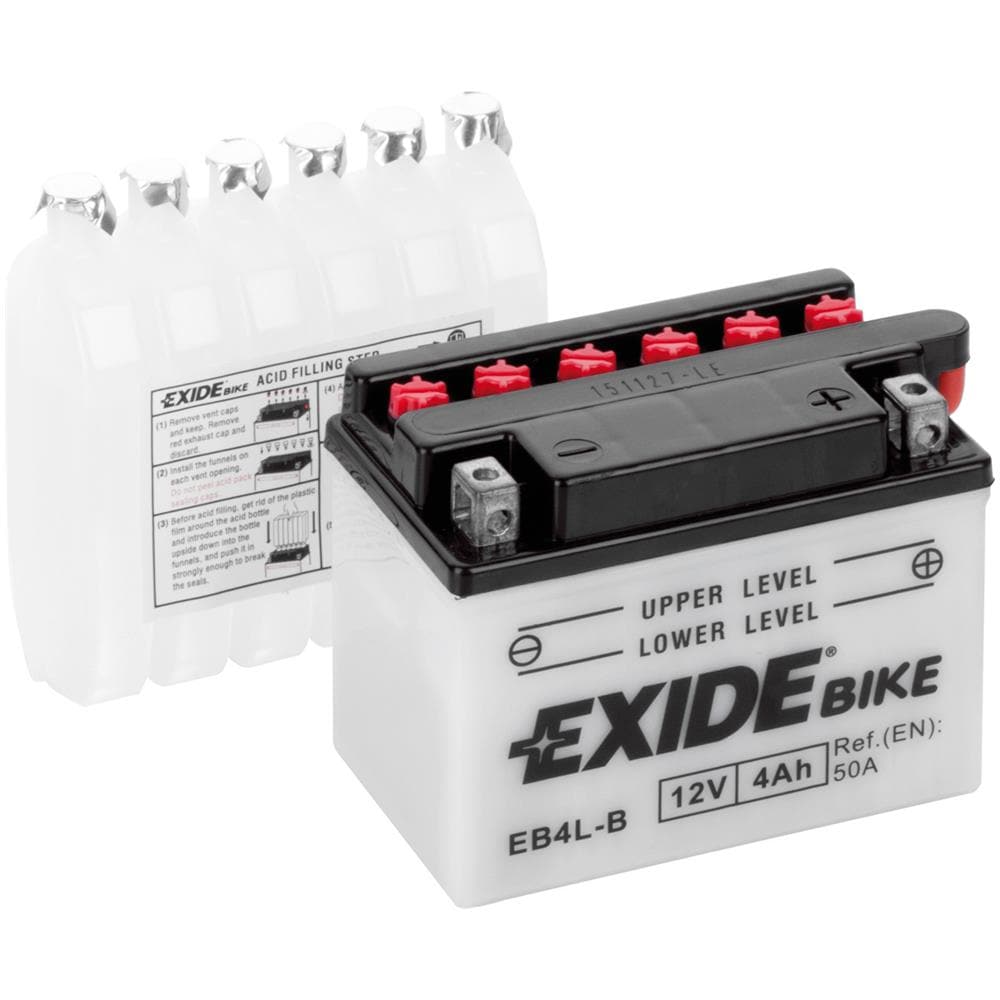 Exeb4lb Batteria 12v Bike Conventional 4 Ah 50 A - Foto 1