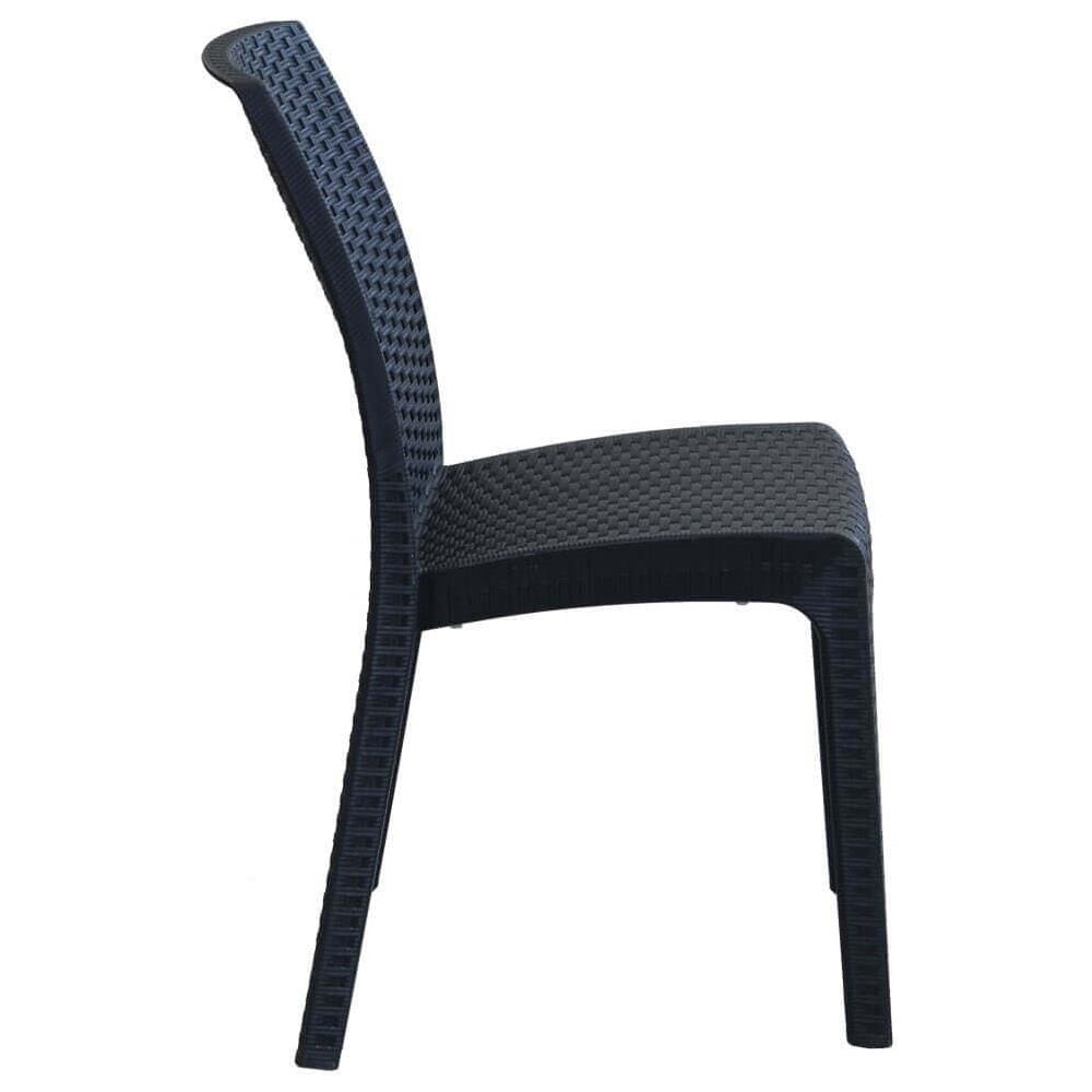 Alma - Sedia Da Giardino Impilabile In Wicker Stampato - Foto 2