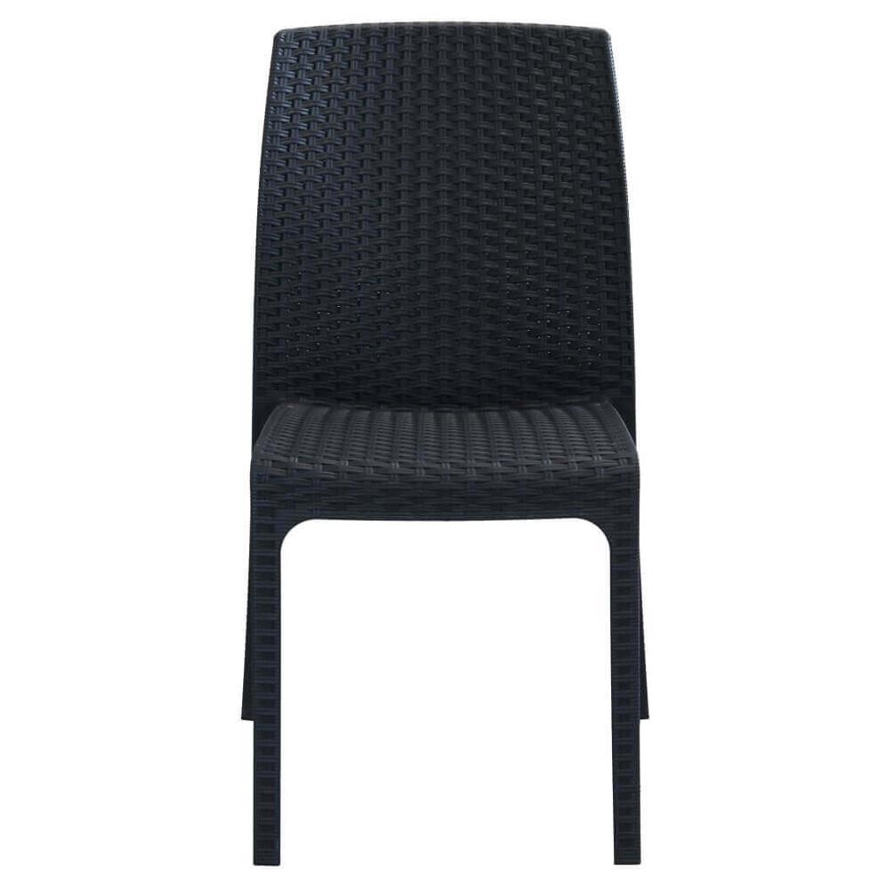 Alma - Sedia Da Giardino Impilabile In Wicker Stampato - Foto 4