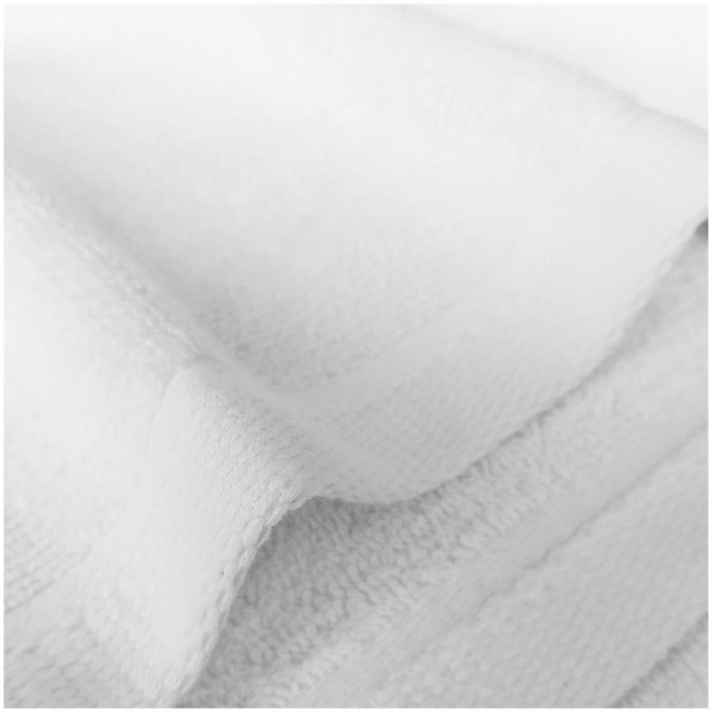 Set 4 Ospiti 60 X 40 Cm + 2 Asciugamani 60 X 100 Cm + 2 Teli Doccia 100 X 150 Cm Bianco - Foto 1