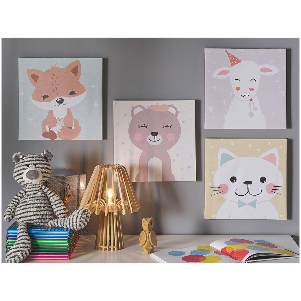 Set Di 4 Stampe Su Tela Multicolore 30 X 30 Cm Bombi - Foto 2