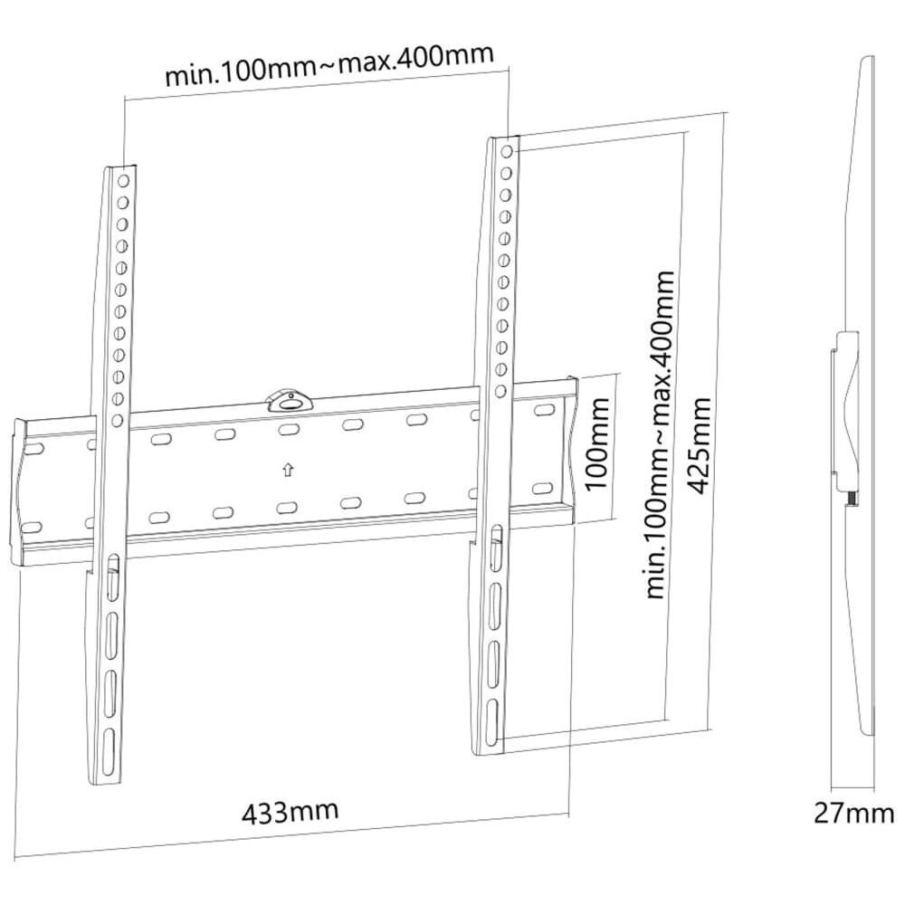 Supporto da Parete FPMA-W300BLACK per Monitor Piatti - Foto 7