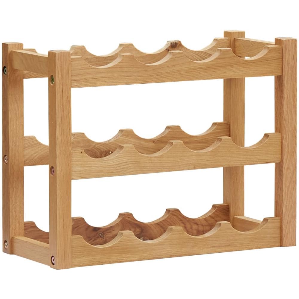 Cantinetta Per 12 Bottiglie 47x21x36 Cm In Legno Massello Di Rovere - Foto 1