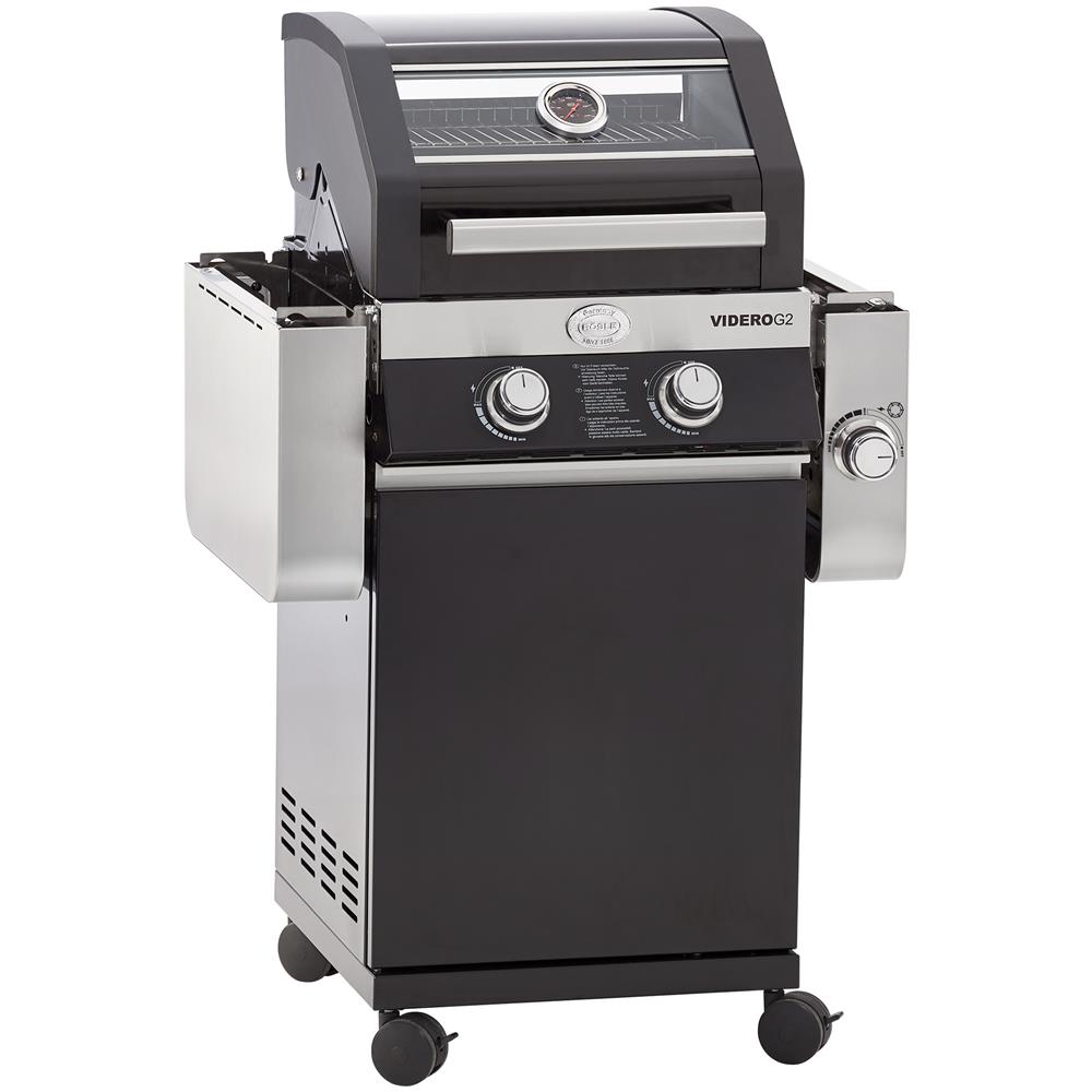 Barbecue A Gas Bbq Station Videro G2-s Vario+ 2 Bruciatori + Bruciatore Laterale + Primezone A Infrarossi Colore Nero 25534 - Foto 1