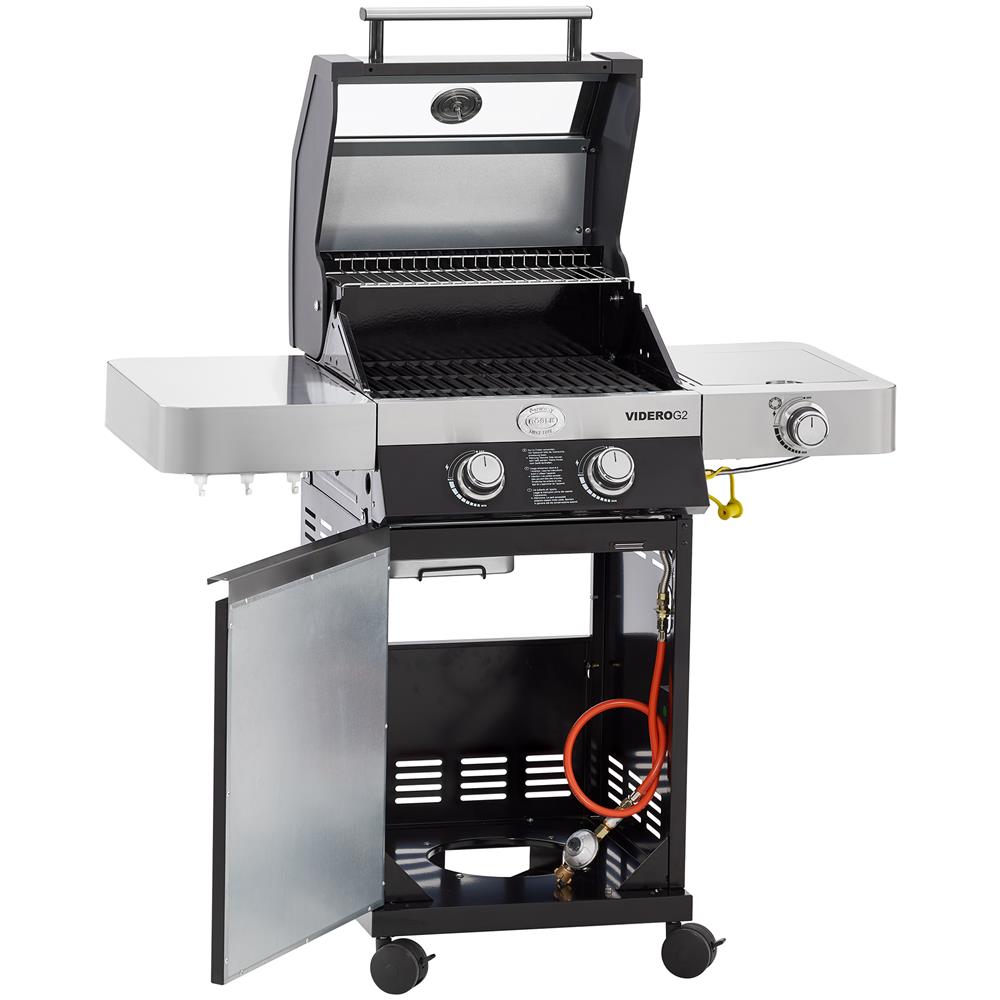 Barbecue A Gas Bbq Station Videro G2-s Vario+ 2 Bruciatori + Bruciatore Laterale + Primezone A Infrarossi Colore Nero 25534 - Foto 2