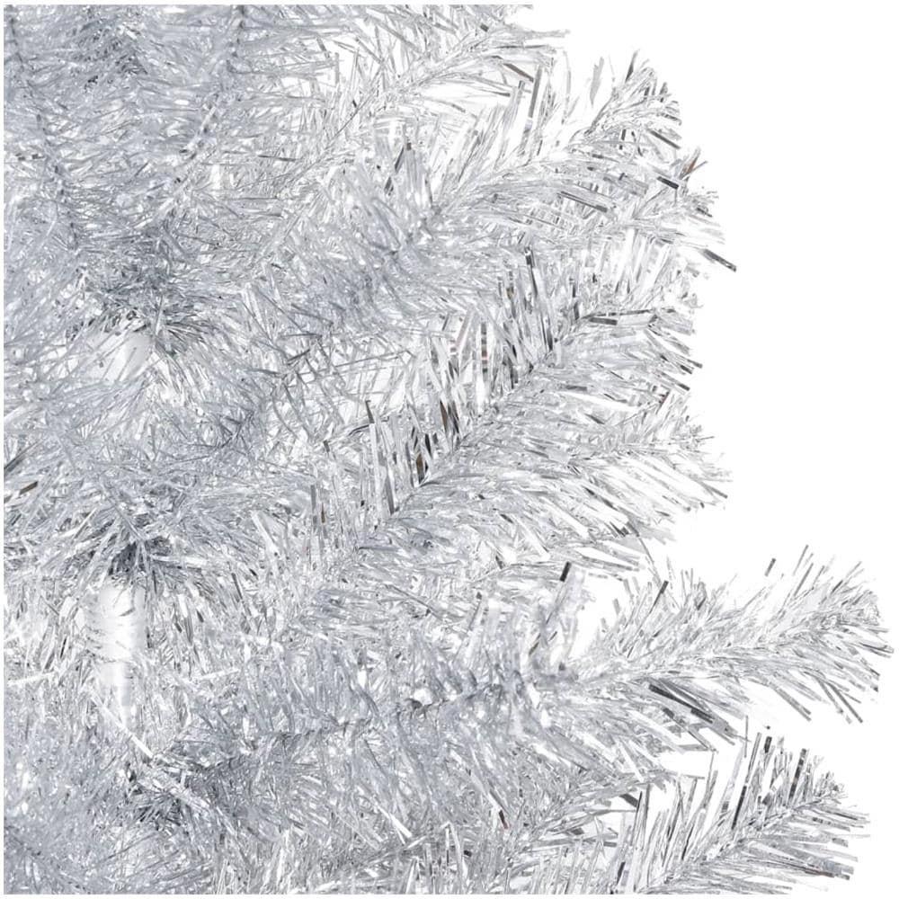 Albero Natale Artificiale con LED e Palline Argento 120cm PET - Foto 3
