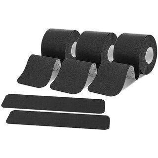 Kinesiology Tape Pro – 3 Rotoli Di Nastro Pretagliato (60 Strisce) – Senza Lattice, Impermeabile, Per Ginocchio, Gomito, Spalla, Nudo
