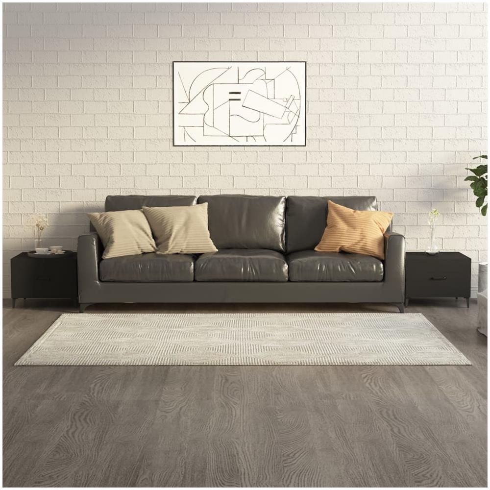 Tavolini Da Salotto Con Gambe In Metallo 2 Pz Nero 50x50x40 Cm - Foto 1
