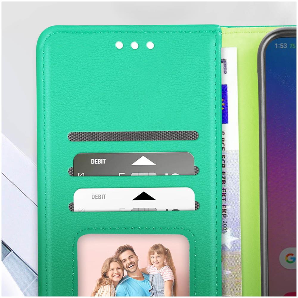 Custodia Per Samsung Galaxy A54 5g Folio Multiscomparto Supporto Video Verde - Foto 2