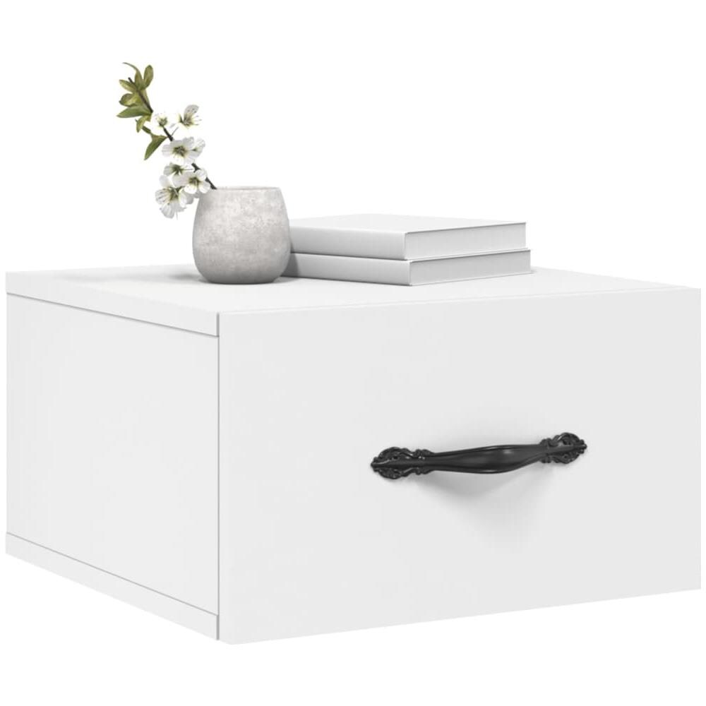 Comodini A Muro 2 Pz Bianchi 35x35x20 Cm - Foto 3