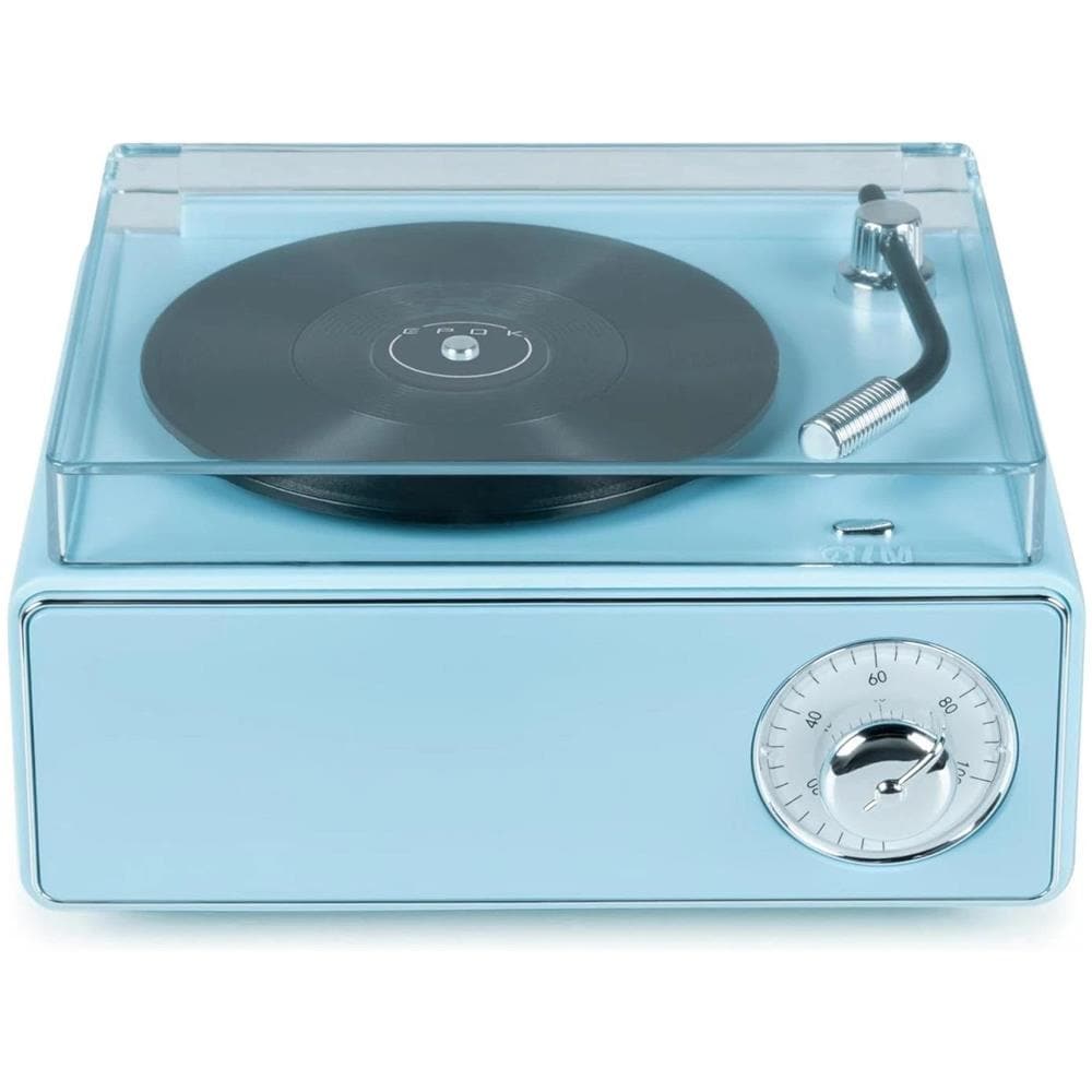 RADIOSVEGLIA EPOK BT VINTAGE MICROGIRADISCHI BLUE - Foto 1