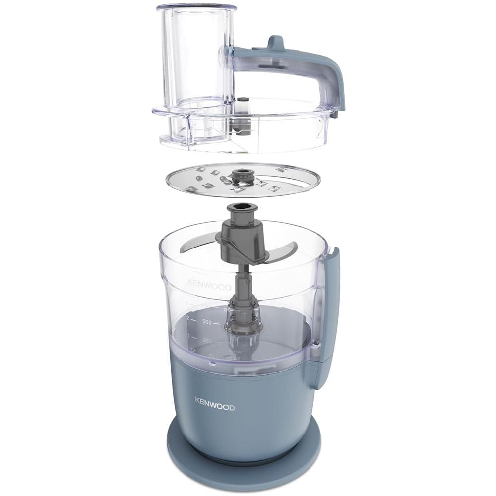 Robot da Cucina MultiPro Go FDP22.000GY Ciotola da 1.3L Lame per Impastare Disco da 4mm 650W Blu - Foto 2
