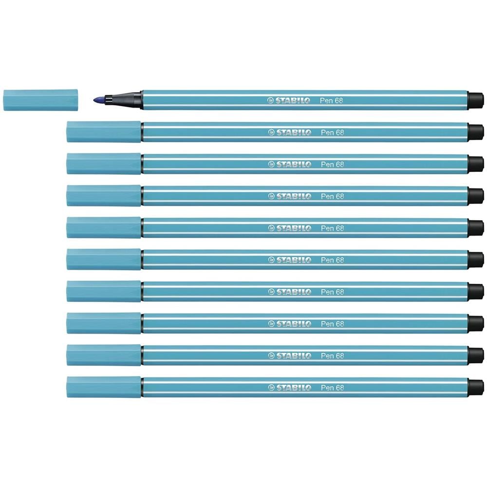 Pen 68 - Pennarello Premium - Confezione da 10 - Blu Chiaro - Foto 1