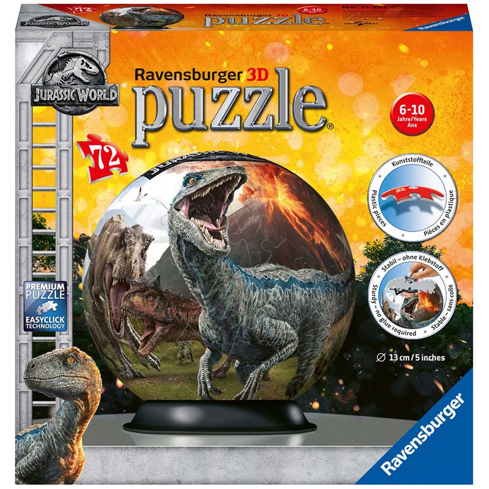 : 3D Puzzleball 72 Pz - Jurassic World - Foto 1