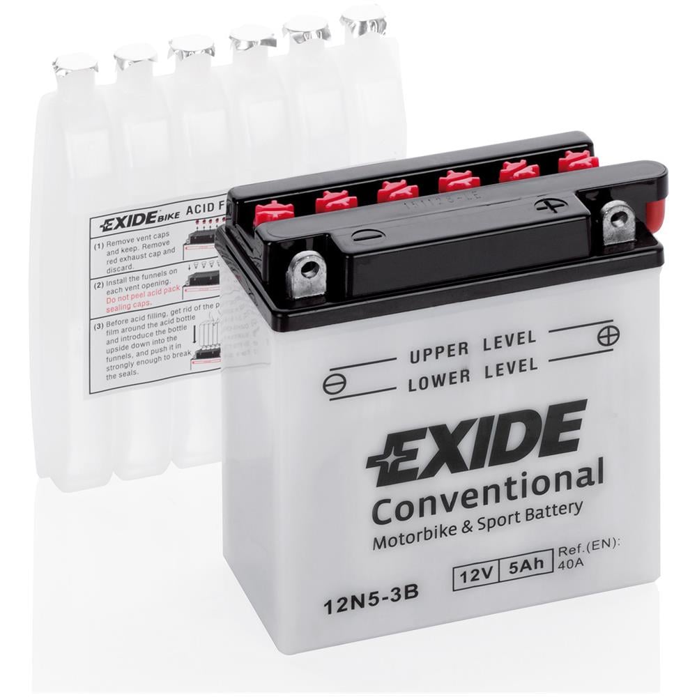 Ex12n53b Batteria 12v Bike Conventional 5 Ah 40 A - Foto 1