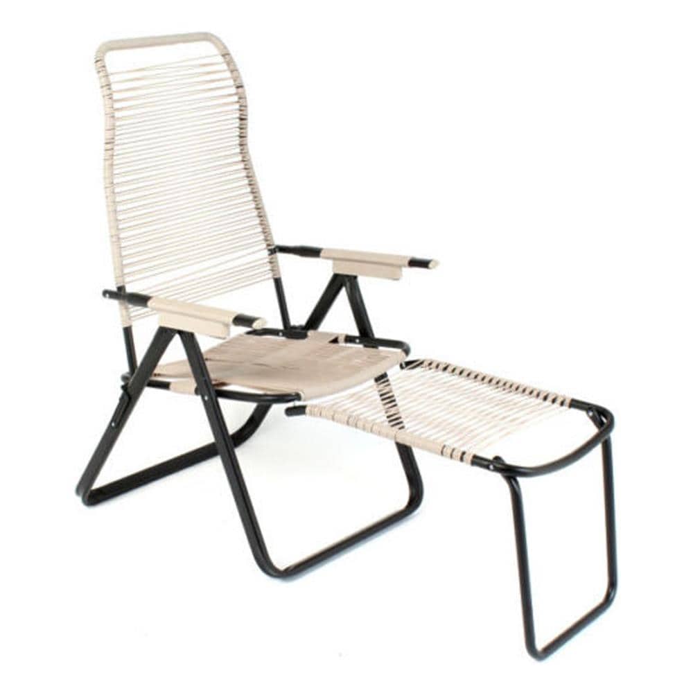 Sdraio Cordonata In Pvc Schienale Reglabile 6 Posizioni Arredo Esterno Met38368 - Foto 1