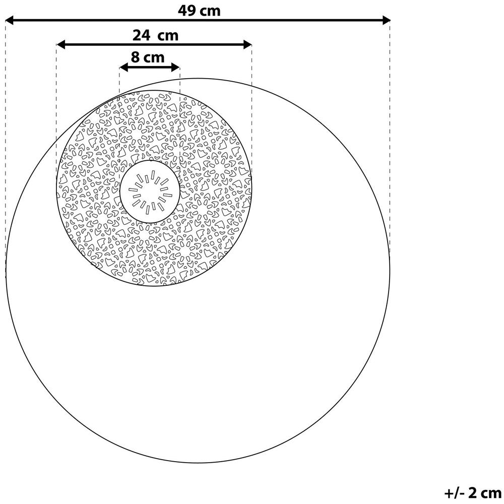 Decorazione Da Parete Nero, Oro, Bianco Rubidium - Foto 2