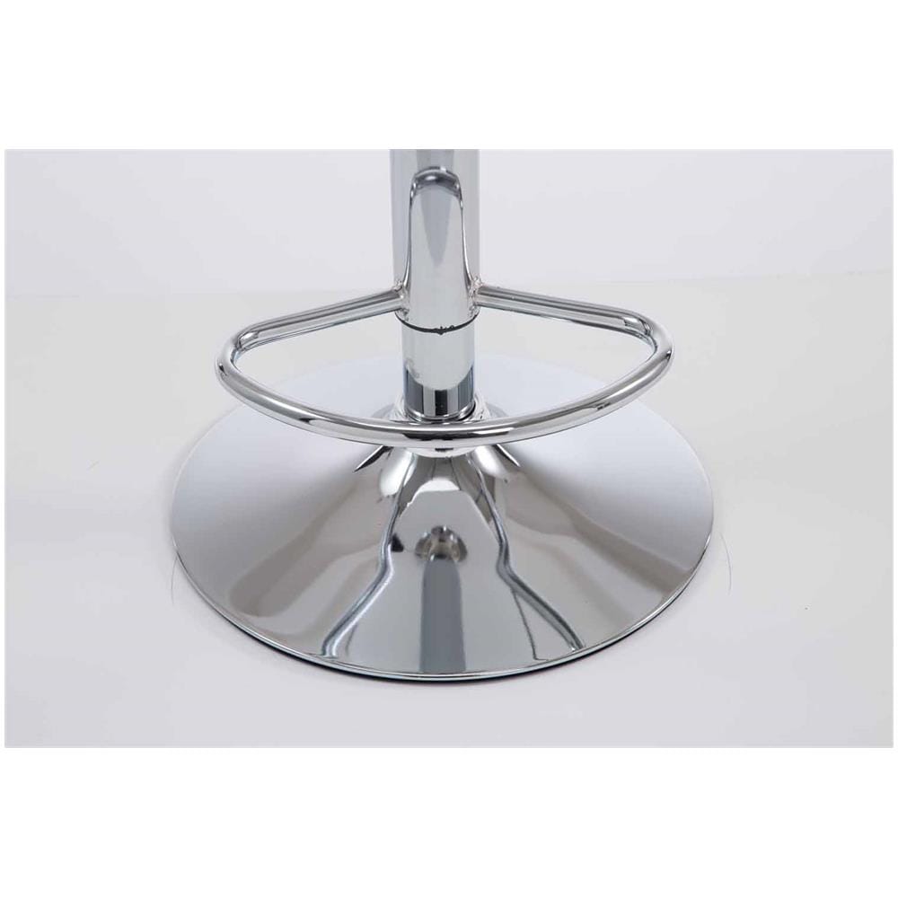 Set 2 Sgabelli Cucina Las Vegas V2 in Similpelle - Coppia Sedie Sgabello Imbottite Girevoli e Regolabili 62-82cm con Schienale Bordeaux - Foto 4