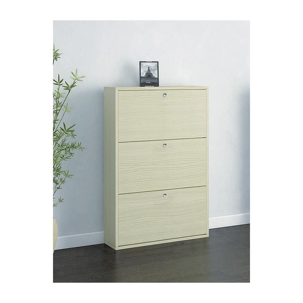 Scarpiera Classy Salvaspazio - Con Ante Basculanti, Scomparti - Da Ingresso - Olmo In Legno, 72 X 15 X 110 Cm - Foto 1