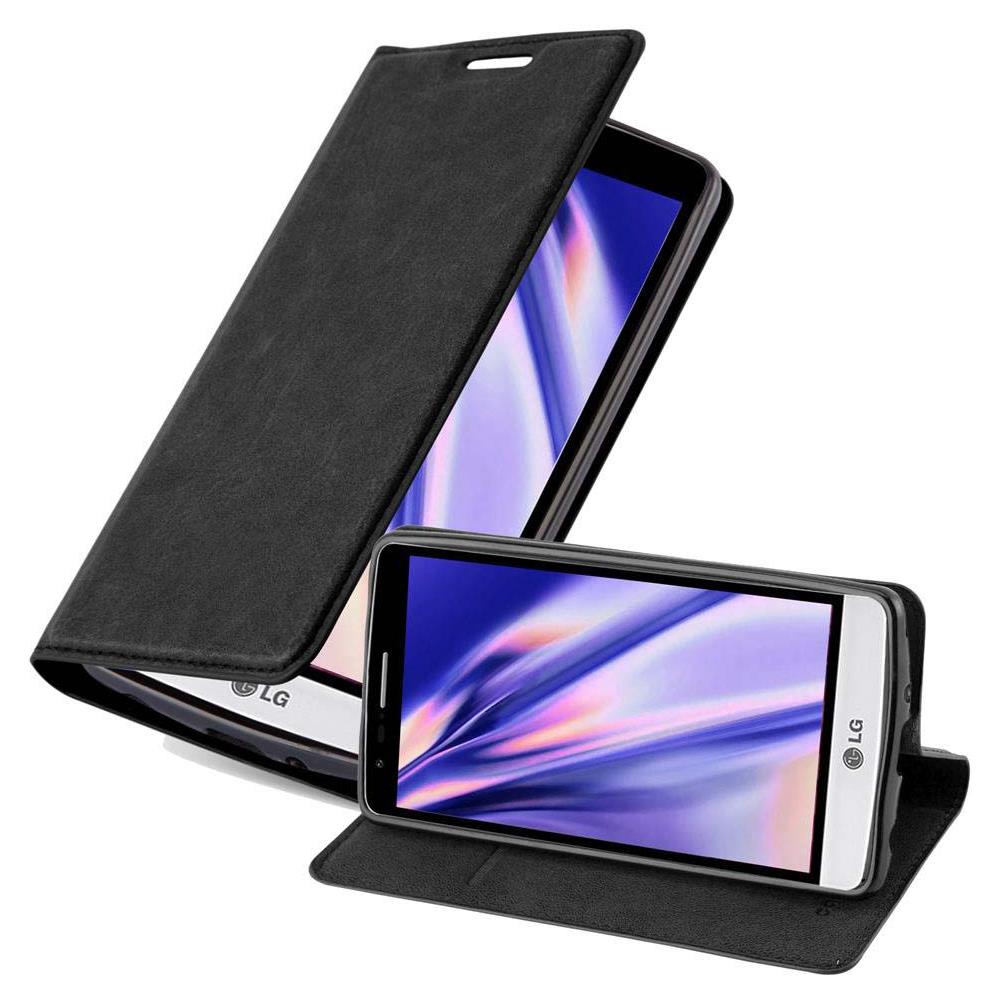 Custodia Compatibile Con Lg G3 Mini / G3 S In Nero Di Notte - Coperchio Protettiva Con Chiusura Magnetica, Funzione Stand E Tasca Per Le Carte - Foto 1